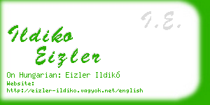 ildiko eizler business card