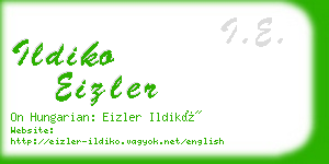 ildiko eizler business card